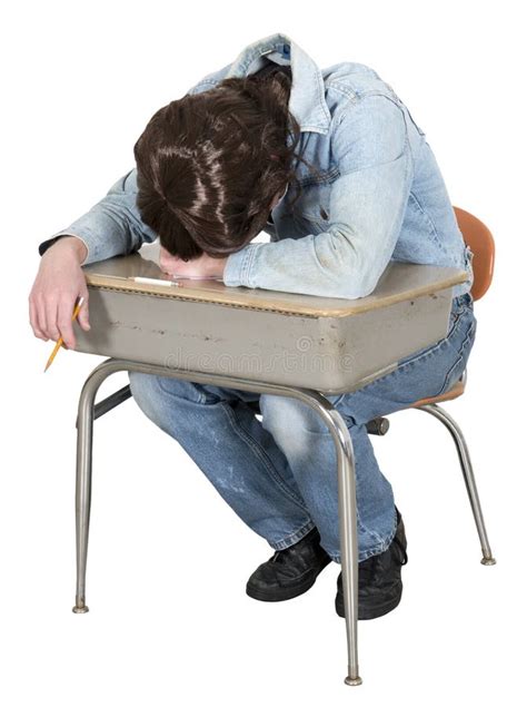 Funny Bored High School, College Student Isolated Stock Image - Image ...