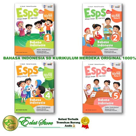 Jual ESPS BAHASA INDONESIA SD MI KELAS 1 2 3 4 5 6 KURIKULUM MERDEKA