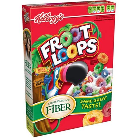 Kelloggs Froot Loops Fruity Sweetened Multi Grain Cereal 12 20 Oz