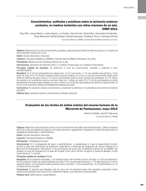 Pdf Conocimientos Actitudes Y Pr Cticas Sobre La Lactancia Materna