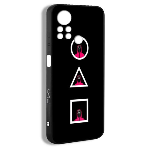 чехол для смартфона Подходит для Infinix Hot 11s Игра в кальмаре логотип мужская мода рисунок