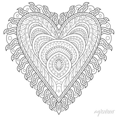 Adult Coloring Page For Antistress Art Therapy With Editable Cartazes