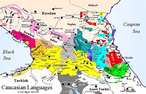 TITUS Didactica Language Map Caucasus Frame