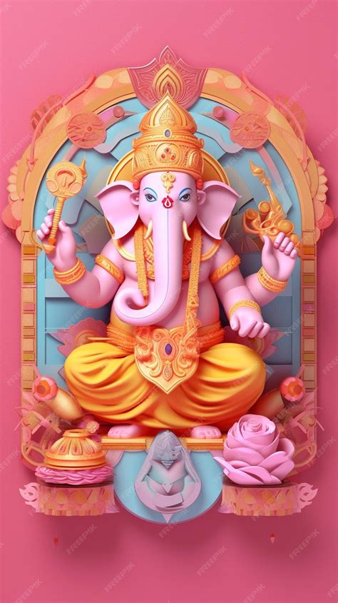 Premium Ai Image Lord Ganesha Hindu God