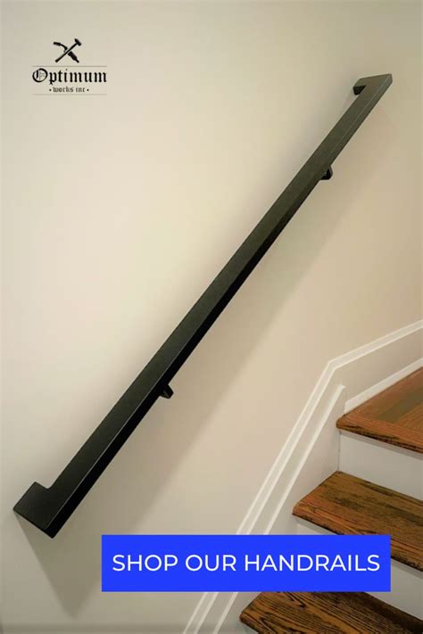 Several Custom Handrails With Various Finishes And Metal Colors Are