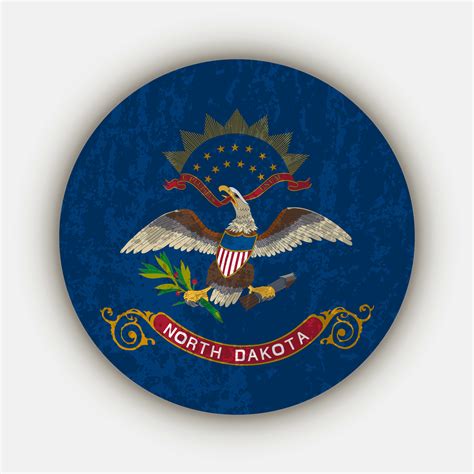 North Dakota state flag. Vector illustration. 13947365 Vector Art at ...