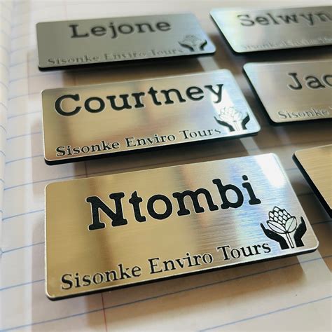 Name Badge Rowmark Kleinmond Laser Cutting