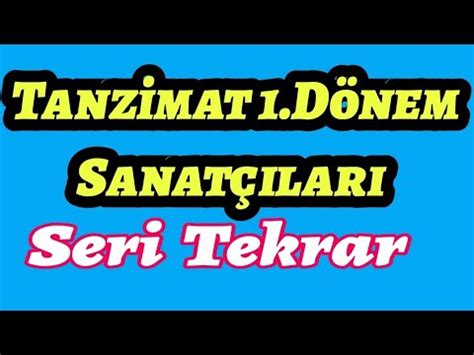 Tanzimat Birinci D Nem Sanat Lar Brahim Inasi Nam K Kemal Ziya Pa A