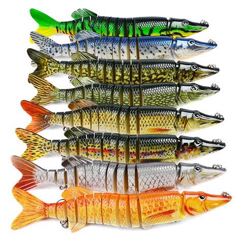 30cm 212g Pike Muskie Fishing Lure 13 segement Swimbait Crankbait Pesca Lures Hard Fishing Bait ...