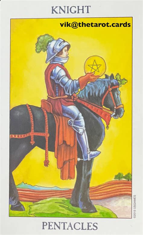 The Card Of The Day Knight Of Pentacles By Vik Kumar The Tarot