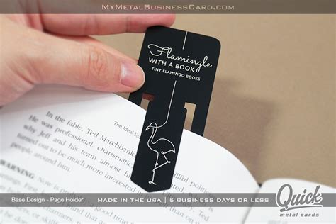 Quick Metal Bookmarks My Metal Business Card