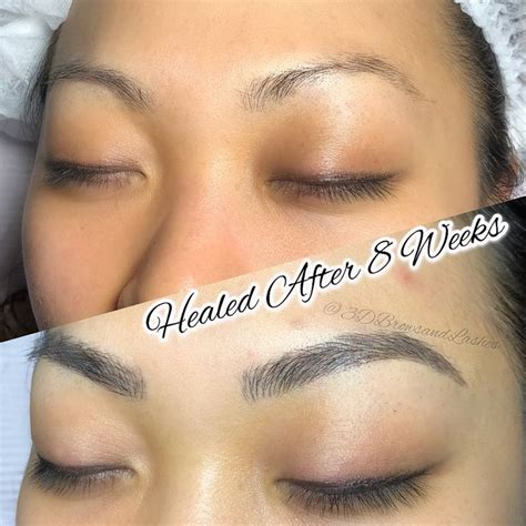 Healed Microblading By Ariel Nguyen 3D Brows Lashes Microblading