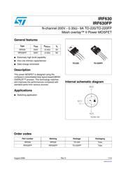 IRF630 Datasheet PDF MOSFETs AiEMA