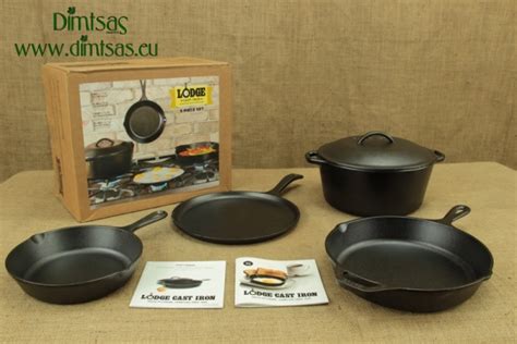 Lodge Cast Iron 5 Piece Set