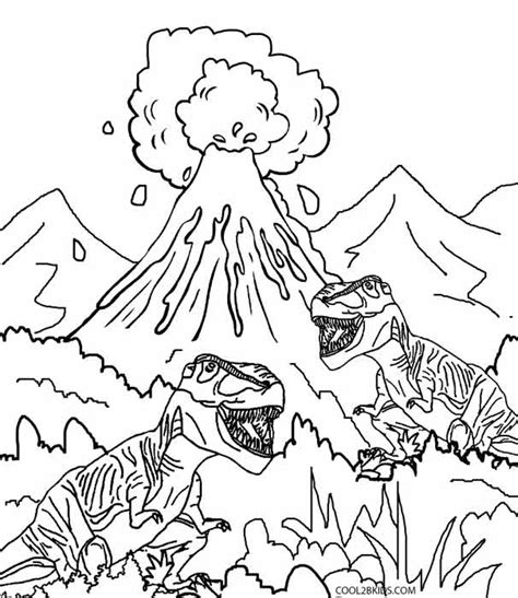 Volcano Coloring Pages For Kids - Coloring Home