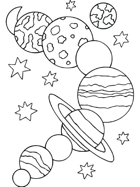 Color By Number Planets Worksheets