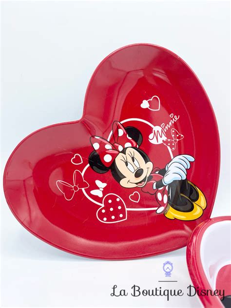 Assiette Et Assiette Creuse Minnie Mouse Disneyland Paris Disney Coeur