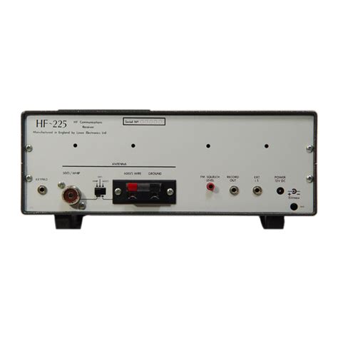 Lowe Hf 225 User Manual Pdf Download Manualslib