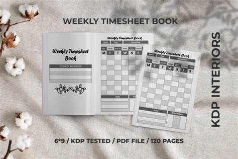 Weekly Timesheet Book Kdp Interior Graphic By Mh Arif Creative Fabrica