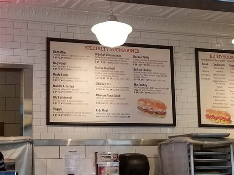 Menu At Dibellas Subs Fast Food Mccandless St Simon Way