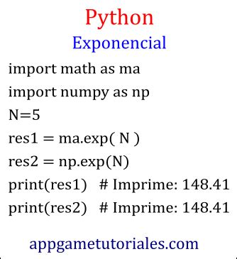 Exponencial En Python Exp Python