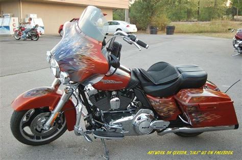 Flames Custom Motorcycle Airbrush Art By Henry Gerson Of Daytona