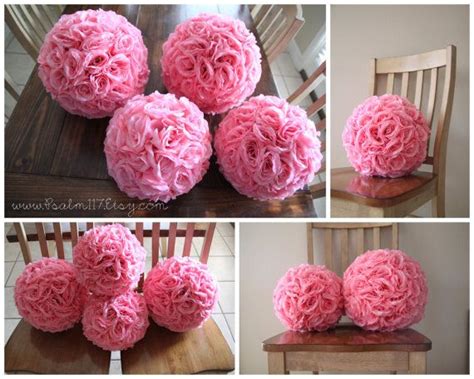 Inch And Inch Pink Rose Wedding Pomanders Etsy Pomander