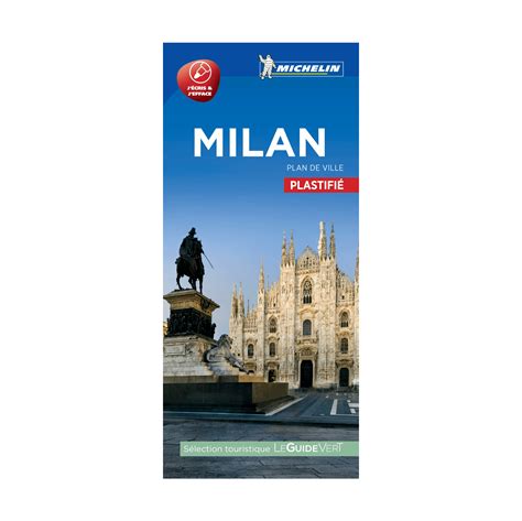 Laminated City Map Milan Michelin Boutique De Laventure Michelin