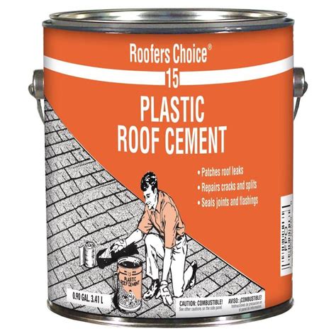 Roofers Choice Gal Plastic Roof Cement Rc The Home Depot