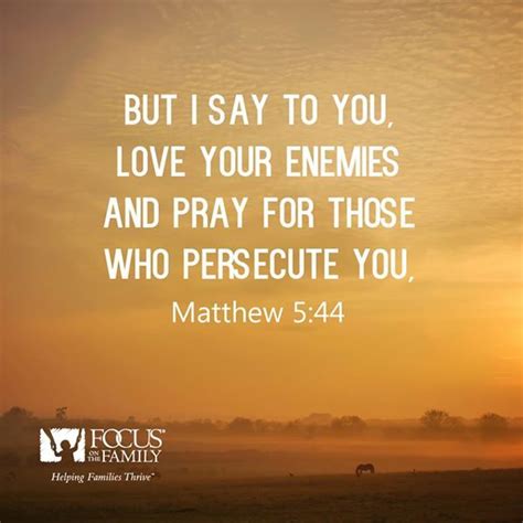 But I Say To You Love Your Enemies And Pray For Those Who Persecute