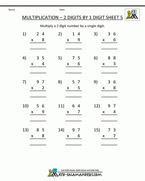 Maths Worksheet For Class 2