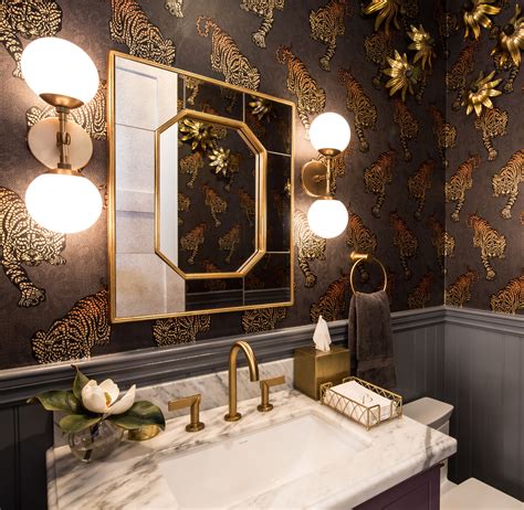 Moody powder room design plan – Artofit