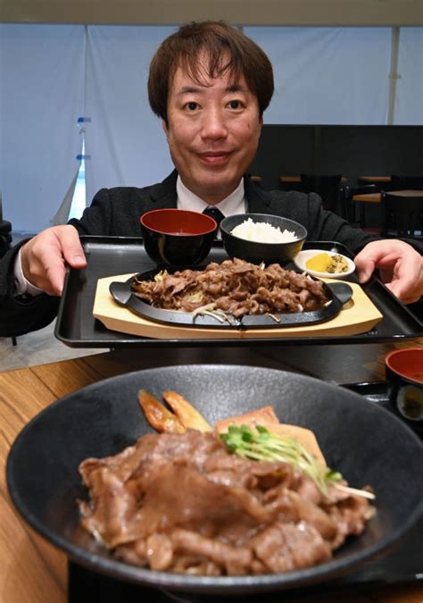 福岡空港店で提供されるにしやまの焼き肉定食＝28日午後、福岡空港 伝説の「中洲ちんや」ランチ、福岡空港で復活 後継店が2月1日出店