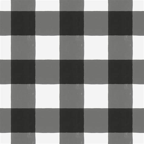 Buffalo Plaid Pattern Black And White Jen Montgomery Painting By