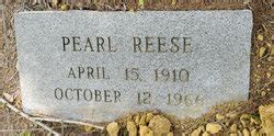 Lillian Pearl Posey Reese M Morial Find A Grave