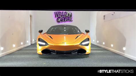 Mclaren 720s Wrapped In Candy Orange Youtube