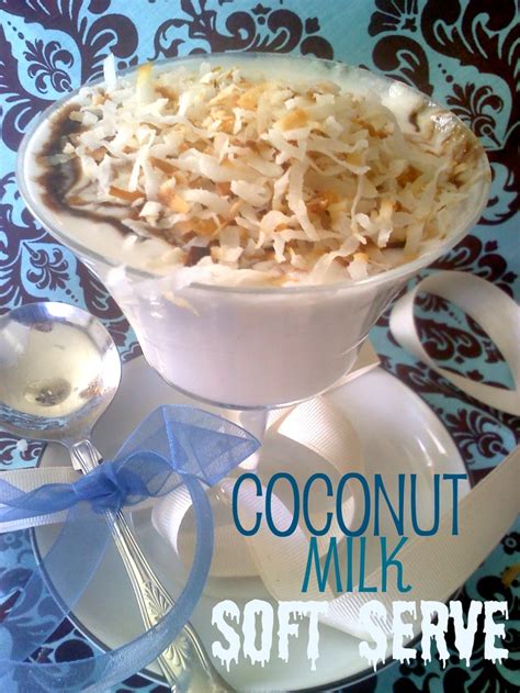 Coconut Milk Soft Serve