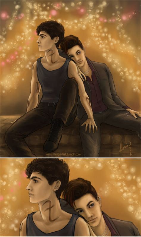 Drawn By Weird Things First Alexander Alec Lightwood Malec