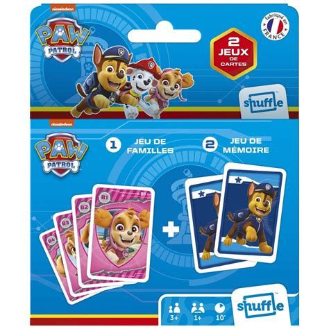 La Pat Patrouille 2 Jeux de Cartes Jeu de Familles et Jeu de Mémoire