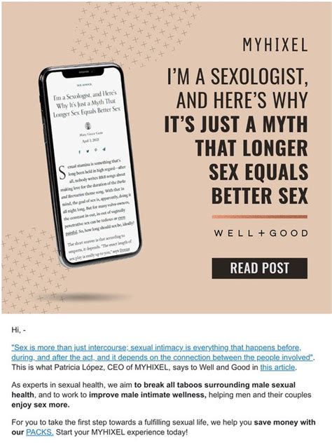 New Wellness Concept Sl Heres Why Its Just A Myth That Longer Sex Equals Better Sex Milled