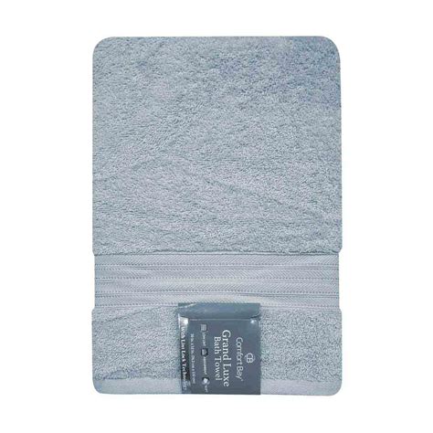 Comfort Bay Grand Luxe Low Lint Bath Towel Light Blue