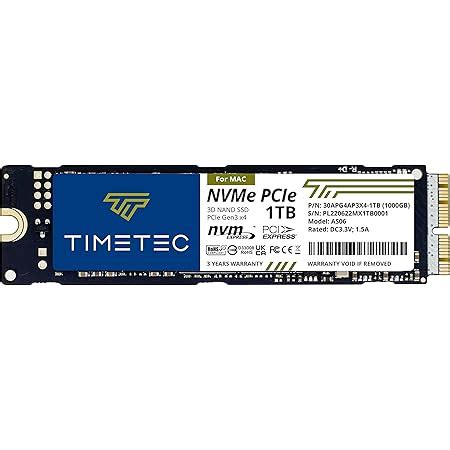 Timetec Tb Gb Mac Ssd Nvme Pcie Gen X D Nand Tlc Lectura