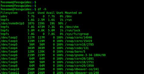 How To Check Disk Space Usage In Linux Fossguides