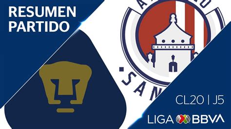 Resumen y Goles Pumas vs Atlético San Luis Jornada 5 CL 2020