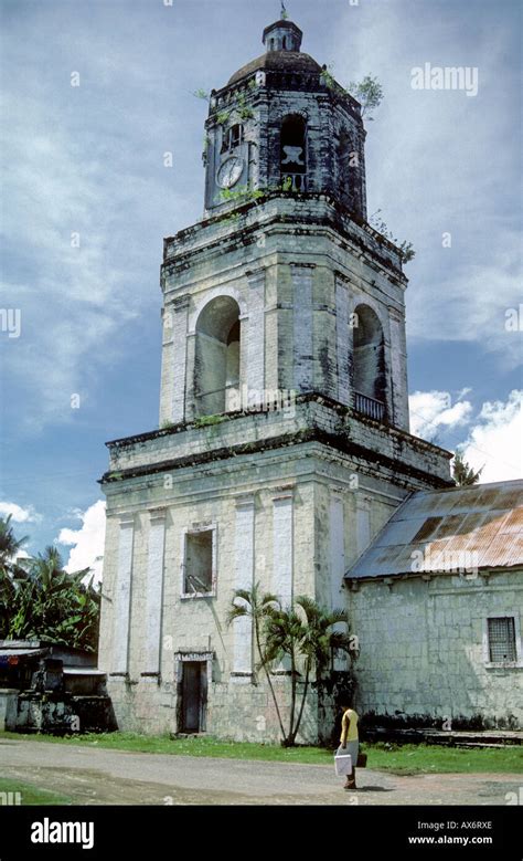 Bell Tower Argao Church Cebu Philippines Stock Photo Alamy