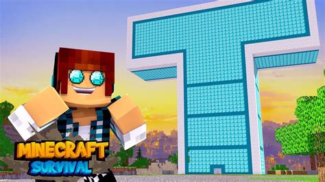 Minecraft Survival Torre Dos Jovens Tit S De Diamante Youtube