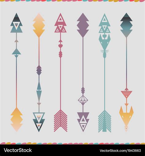 Art Arrows Collection Royalty Free Vector Image