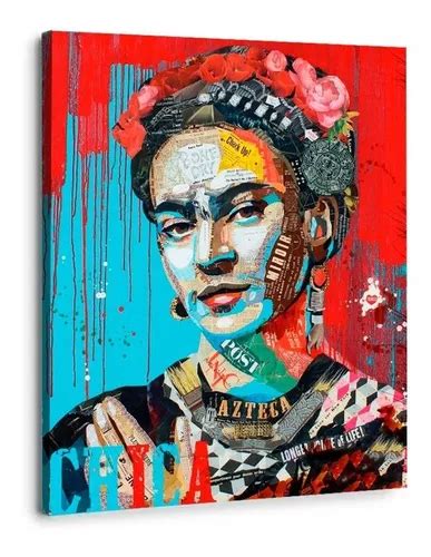 Cuadro Moderno Frida Kahlo Graffiti Colores En Lienzo Canvas Meses