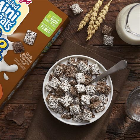 Kelloggs Frosted Mini Wheats Little Bites Breakfast Cereal Chocolate