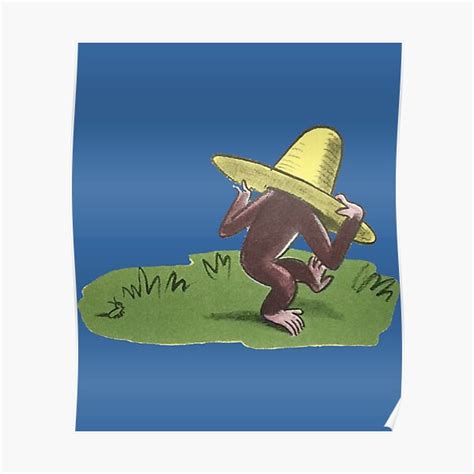 Curious George And The Big Yellow Hat Poster For Sale By